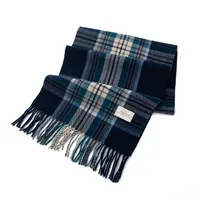 Women's Elegant Plaid Imitation Cashmere Tassel Scarf sku image 3