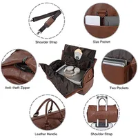 In Stock New Convertible Travel Clothing Carry-on Luggage Bag 2-in-1 Hanging Suitcase Suit Travel Bag main image 4