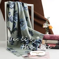 Autumn And Winter New Cashmere Tassel Shawl Fresh Sweet Rose Printed Cold-proof Warm Scarf main image 3