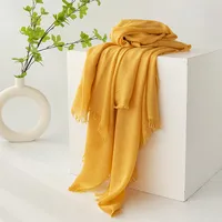 Women's Simple Style Solid Color Polyester Silk Scarf sku image 1