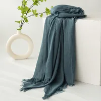Women's Simple Style Solid Color Polyester Silk Scarf sku image 3