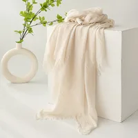 Women's Simple Style Solid Color Polyester Silk Scarf sku image 4