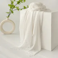 Women's Simple Style Solid Color Polyester Silk Scarf sku image 5