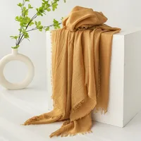 Women's Simple Style Solid Color Polyester Silk Scarf sku image 6