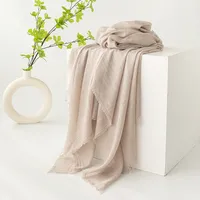 Women's Simple Style Solid Color Polyester Silk Scarf sku image 8