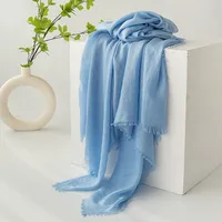 Women's Simple Style Solid Color Polyester Silk Scarf sku image 9