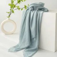 Women's Simple Style Solid Color Polyester Silk Scarf sku image 10