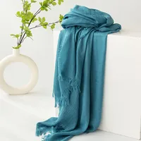 Women's Simple Style Solid Color Polyester Silk Scarf sku image 13