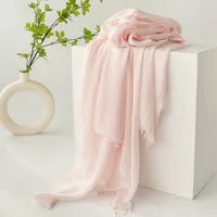 Women's Simple Style Solid Color Polyester Silk Scarf sku image 14