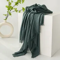 Women's Simple Style Solid Color Polyester Silk Scarf sku image 19