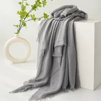 Women's Simple Style Solid Color Polyester Silk Scarf sku image 20