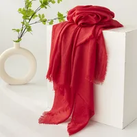 Women's Simple Style Solid Color Polyester Silk Scarf sku image 22