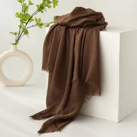 Women's Simple Style Solid Color Polyester Silk Scarf sku image 25