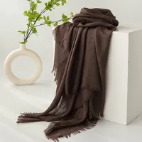 Women's Simple Style Solid Color Polyester Silk Scarf sku image 26