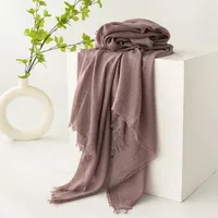 Women's Simple Style Solid Color Polyester Silk Scarf sku image 27