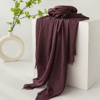 Women's Simple Style Solid Color Polyester Silk Scarf sku image 30