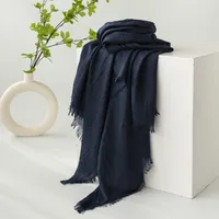 Women's Simple Style Solid Color Polyester Silk Scarf sku image 31