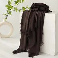 Women's Simple Style Solid Color Polyester Silk Scarf sku image 33