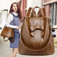 Trendy Anti-theft Backpack For Women  Spring And Summer New Korean Style Fashionable Multi-purpose Cute Bowknot Backpack Travel Bag main image 1