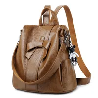 Trendy Anti-theft Backpack For Women  Spring And Summer New Korean Style Fashionable Multi-purpose Cute Bowknot Backpack Travel Bag main image 3