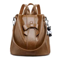 Trendy Anti-theft Backpack For Women  Spring And Summer New Korean Style Fashionable Multi-purpose Cute Bowknot Backpack Travel Bag sku image 3