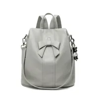 Trendy Anti-theft Backpack For Women  Spring And Summer New Korean Style Fashionable Multi-purpose Cute Bowknot Backpack Travel Bag sku image 2