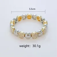 Copper Plating Inlay Geometric Zircon Bangle main image 5
