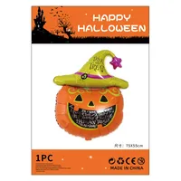 Halloween Decorations Pumpkin Spider Back Card Single Aluminum Foil Balloon Ghost Festival Skull Funny Bar Balloon sku image 18