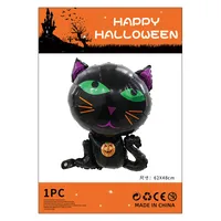 Halloween Decorations Pumpkin Spider Back Card Single Aluminum Foil Balloon Ghost Festival Skull Funny Bar Balloon sku image 13