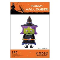 Halloween Decorations Pumpkin Spider Back Card Single Aluminum Foil Balloon Ghost Festival Skull Funny Bar Balloon sku image 22
