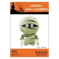 Halloween Decorations Pumpkin Spider Back Card Single Aluminum Foil Balloon Ghost Festival Skull Funny Bar Balloon sku image 17