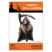 Halloween Decorations Pumpkin Spider Back Card Single Aluminum Foil Balloon Ghost Festival Skull Funny Bar Balloon sku image 8