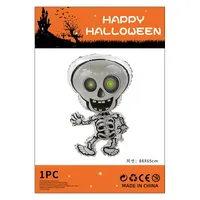 Halloween Decorations Pumpkin Spider Back Card Single Aluminum Foil Balloon Ghost Festival Skull Funny Bar Balloon sku image 7
