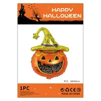 Halloween Decorations Pumpkin Spider Back Card Single Aluminum Foil Balloon Ghost Festival Skull Funny Bar Balloon sku image 3