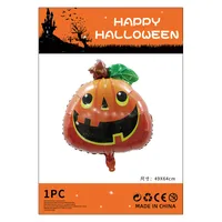 Halloween Decorations Pumpkin Spider Back Card Single Aluminum Foil Balloon Ghost Festival Skull Funny Bar Balloon sku image 4