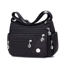 New Crossbody Bag Waterproof Shoulder Bag Nylon Women's Bag Canvas Bag Oxford Cloth Multi-layer Small Square Bag Mother's Bag main image 1