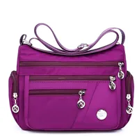 New Crossbody Bag Waterproof Shoulder Bag Nylon Women's Bag Canvas Bag Oxford Cloth Multi-layer Small Square Bag Mother's Bag main image 5