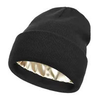 Autumn And Winter New Hat  Women's Protective Hairstyle Warm Knitted Colored Hat Wool Hat sku image 2
