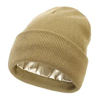 Autumn And Winter New Hat  Women's Protective Hairstyle Warm Knitted Colored Hat Wool Hat sku image 13