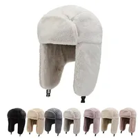 Winter Fleece-lined Men's And Women's Ear Protection Lei Feng Hat Rabbit Fur Windproof Cold-proof Fashion Outdoor Riding Lei Feng Hat main image 1