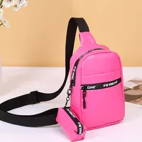 Women's Pu Leather Letter Solid Color Streetwear Oval Zipper Fanny Pack main image 1