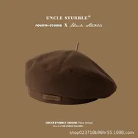 Love Beret Love 2025 Women Autumn And Winter New Woolen Hat Big Head Circumference Face Small sku image 19