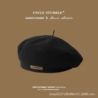 Love Beret Love 2025 Women Autumn And Winter New Woolen Hat Big Head Circumference Face Small sku image 20