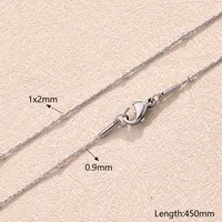 5 PCS/Package 304 Stainless Steel 18K Gold Plated Polished Jewelry Accessories main image 3
