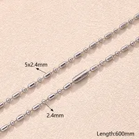 5 PCS/Package 304 Stainless Steel 18K Gold Plated Polished Jewelry Accessories main image 6