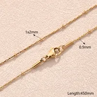 5 PCS/Package 304 Stainless Steel 18K Gold Plated Polished Jewelry Accessories main image 8