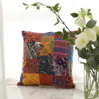 Retro Bohemian Middle Eastern Ethnic Cotton Linen Pillow Cushion Cover Without Core main image 4