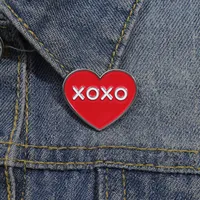 Romantic Simple Style XOXO Heart Shape Alloy Plating Unisex Brooches main image 4