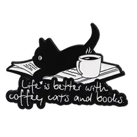 Cute Cat Alloy Stoving Varnish Unisex Brooches sku image 9