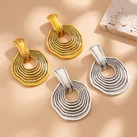 1 Pair Simple Style Classic Style Solid Color Plating Alloy Drop Earrings main image 5